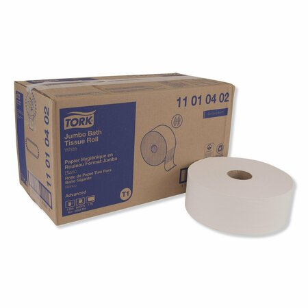 TORK Tork Jumbo Toilet Paper Roll White T1, Advanced, 1-ply, 6 x 3,424 sheets, 11010402 11010402